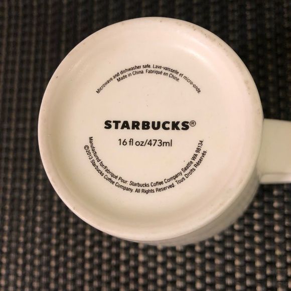 2013 Starbucks 16oz Mug Fresh Brewed Inspiration For The Day Ahead Tall White - Picture 7 of 9